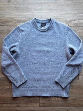 Club Monaco | Sporty Donegul Merino Wool Crew Sweater in Blue (X-Small)